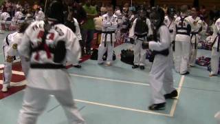 ATA Taekwondo Sparring KO  JDeVon  Gilliams Martial Arts [upl. by Uaerraj]