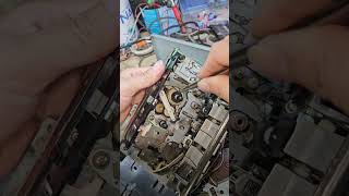 Install the autostop function belt on cassette mechanism of cassette deck cassetteplayer [upl. by Schofield]