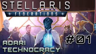 Stellaris Federations  Rise from the Ashes Ep 1  Remnants Origin Lets Play Gameplay [upl. by Pansir]