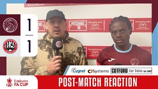 Taunton Town FC 1  1 Maidenhead United FC  Emirates FA Cup 4RQ  Post Match Interview [upl. by Demmer]