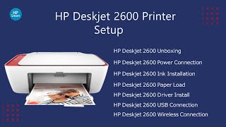 HP Deskjet 2600 Printer Setup  Deskjet 2600 Driver Download  Wifi Setup [upl. by Alegnave]