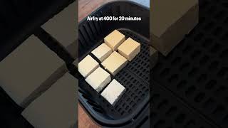 day 7 of 20 minute recipes  Air Fryer Crispy Garlic Tofu [upl. by Elodie]