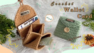 CROCHET WALLET  How to Crochet a TriFold Wallet for Coins and Cards [upl. by Birdie]