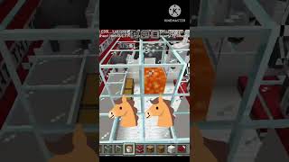 MINECRAFT EXPERIMENT WITH HORSES AND TNT EXPLOSION shorts [upl. by Kerwon]