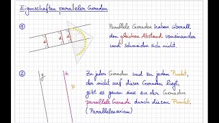 Mathematik  Klasse 5  Geometrie  parallele Geraden [upl. by Anaihs50]