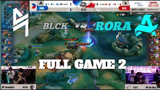 Aurora vs BLCK Game 2  Week 8 MPL PH s14  MLBB [upl. by Neelyahs]