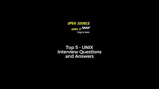 Top 5  UNIX Interview Questions and Answers [upl. by Bish]