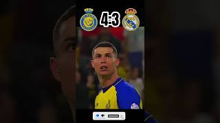 Al Nassr vs Real Madrid 41 Imaginary match 🔥💪 ronaldo vs Benzema football youtube shorts [upl. by Idnar]