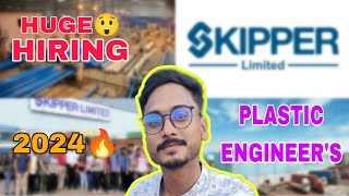 Cipet Plastic Engineering jobs 2024  Skipper Limited  Part  5 [upl. by Elrebmik]