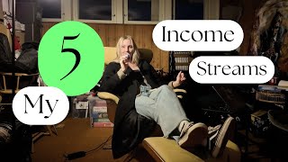 my 5 different income streams [upl. by Firmin]