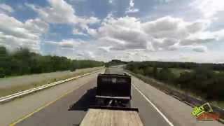 Kenworth TriAxle Driving With Towmaster T50 Trailer [upl. by Yhtnomit]