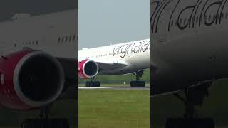 Virgin Atlantic Airbus a3501000 Landing at Manchester Airport shorts [upl. by Scever]