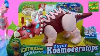 Dinosaur Train toys Mayor Kosmoceratops Extreme InterAction videos for children [upl. by Winfield795]