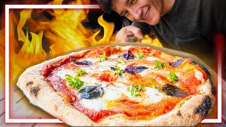 🍕 Pizza pâte épaisse Napolitaine au four et aussi au feu de bois [upl. by Arbe]