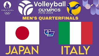 OLYMPIC MENS VOLLEYBALL LIVE │ JAPAN vs ITALY Livescore [upl. by Catherina969]