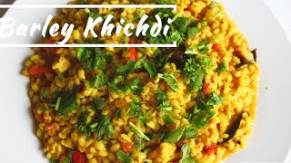 Barley Khichdi  Quick and Easy  Instant  One Pot Meal  Vegan recipes [upl. by Ameline]