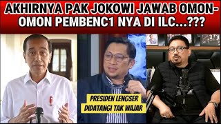 HABIS KESABARAN AKHIRNYA PAK JOKOWI JAWAB TELAK OMONOMON FERI 4MSARI DI ILC YG PENUH KEB3NCIAN [upl. by Duwad909]