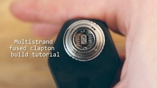 Multistrand fused clapton coil top build for RTA ATM [upl. by Eimmak]