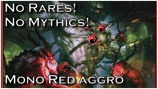 Budget Mono Red Aggro  Standard Ranked  MTG Arena [upl. by Dyolf717]