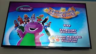 Barney Celebrating Around The World DVD Menu Walkthrough [upl. by Munafo]