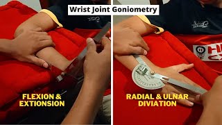 Wrist Joint Goniometry  Wrist Flexion Extension and Ulnar Radial Deviation [upl. by Hirz]