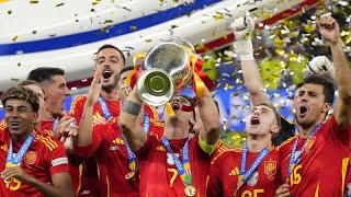 Euro 2024 Spain 21 England la Roja champions of Europe for record fourth time time [upl. by Eladroc582]