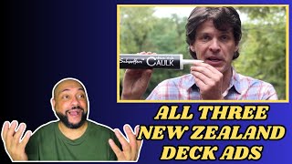 FIRST TIME REACTING TO  All Three New Zealand Deck Ads HD Quality [upl. by Etnoval]