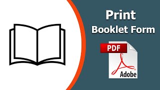 How to print booklet in pdf using Adobe Acrobat Pro DC [upl. by Akiemahs]