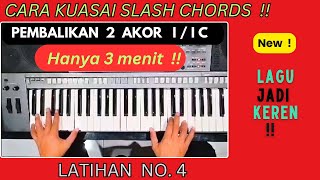 LATIHAN CADENTIAL 64 No 4  SLASH CHORDS [upl. by Adnilemreh]