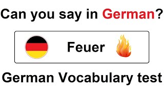 Can you guess 2020  German Vocabulary Test for Beginners [upl. by Yuma]