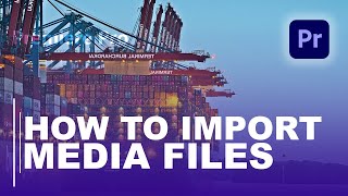 HOW TO IMPORT MEDIA IN PREMIERE PRO BEGINNERS TUTORIAL [upl. by Asta]