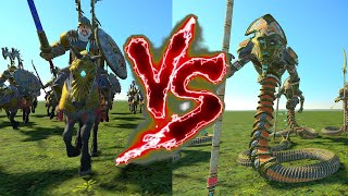 Gryphon Legion VS Sepulchral Stalkers Total War Warhammer 3 [upl. by Adamo]