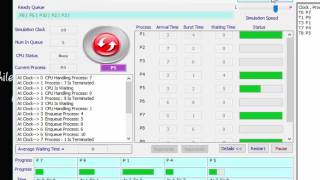 CPU Scheduling Simulation Algorithms [upl. by Butterfield]