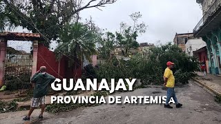 Devastado Así quedó Guanajay tras el paso del huracán Rafael [upl. by Alleahcim393]