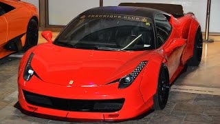 Liberty Walk Ferrari 458 BRUTAL SOUND and REVS in Monaco [upl. by Ymmij]