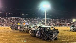 Cecil County Fair Demolition Derby 6 Cylinder Feature 72724 [upl. by Nikos]