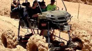 MONSTER POLARIS RANGER CREW MUD TRUCK on Tractor Tires Mudding at Highlifter Park [upl. by Narad64]