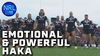 New Zealand Kiwis deliver an electrifying Haka New Zealand v Kangaroos  NRL on Nine [upl. by Slocum]