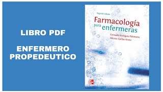 EL MEJOR LIBRO PARA ENFERMERÍA  FARMACOLOGÍA PARA ENFERMERÍA  LIBROS  ENFERMERO PROPEDEUTICO [upl. by Nirehs]