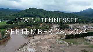 Hurricane Helene  Erwin Tennessee the day after 9282024 [upl. by Cowie604]