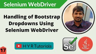 Handling of Bootstrap Dropdowns using Selenium WebDriver  Selenium [upl. by Ytsenoh]