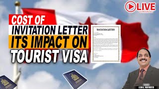 Invitation Letter Tourist Visa Canada Cost amp Impact canada canadavisa canadaimmigration [upl. by Nabe]