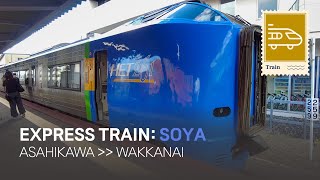 FULL Crossing Japan by Train Final train Asahikawa to Wakkanai take the Limited Express Soya [upl. by Ainoet]