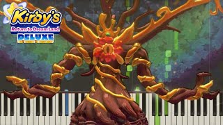 Kirbys Return to Dreamland Deluxe  Mistilteinn Tree Crown Without A Ruler Piano Tutorial [upl. by Brecher]