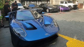 johor princes driving their ford gt and land rover defender v8 in singapore 20230411 [upl. by Yeleen]