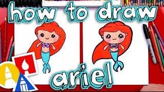 How To Draw Ariel The Little Mermaid [upl. by Iran716]