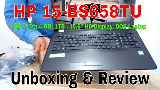 HP 15 BS658TU UNBOXING amp FULL REVIEW [upl. by Burr972]