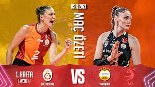 Galatasaray Daikin vs Vakıfbank  202425 Turkish League Week 1 [upl. by Pfeffer]