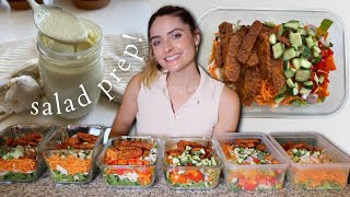 Meal Prep Salads for the Week Nutritarian Diet [upl. by Hightower]