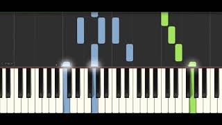 Alta marea AVenditti Piano Midi Tutorial Accordi Synthesia [upl. by Onitsirc]